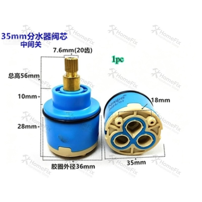 Basin Mixer Cartridge - 1Pcs Ceramic Valve Core 28mm 35mm