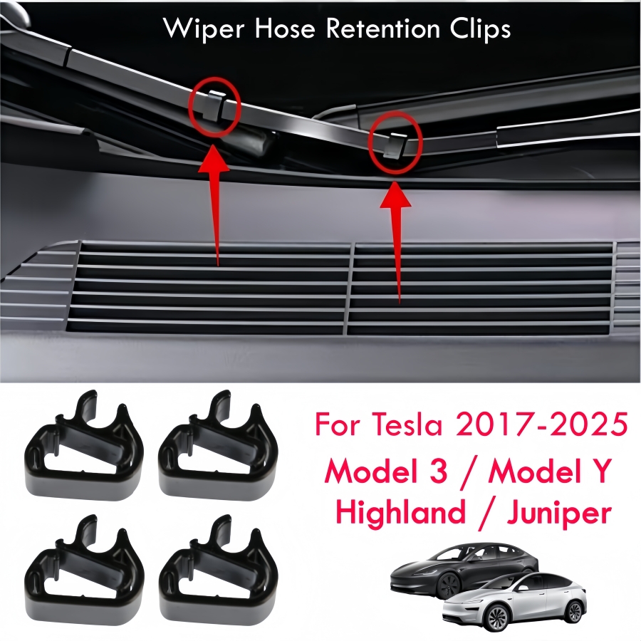 Plastic Pipe Clip - 4PCS Windshield Wiper Washer Hose Retention
