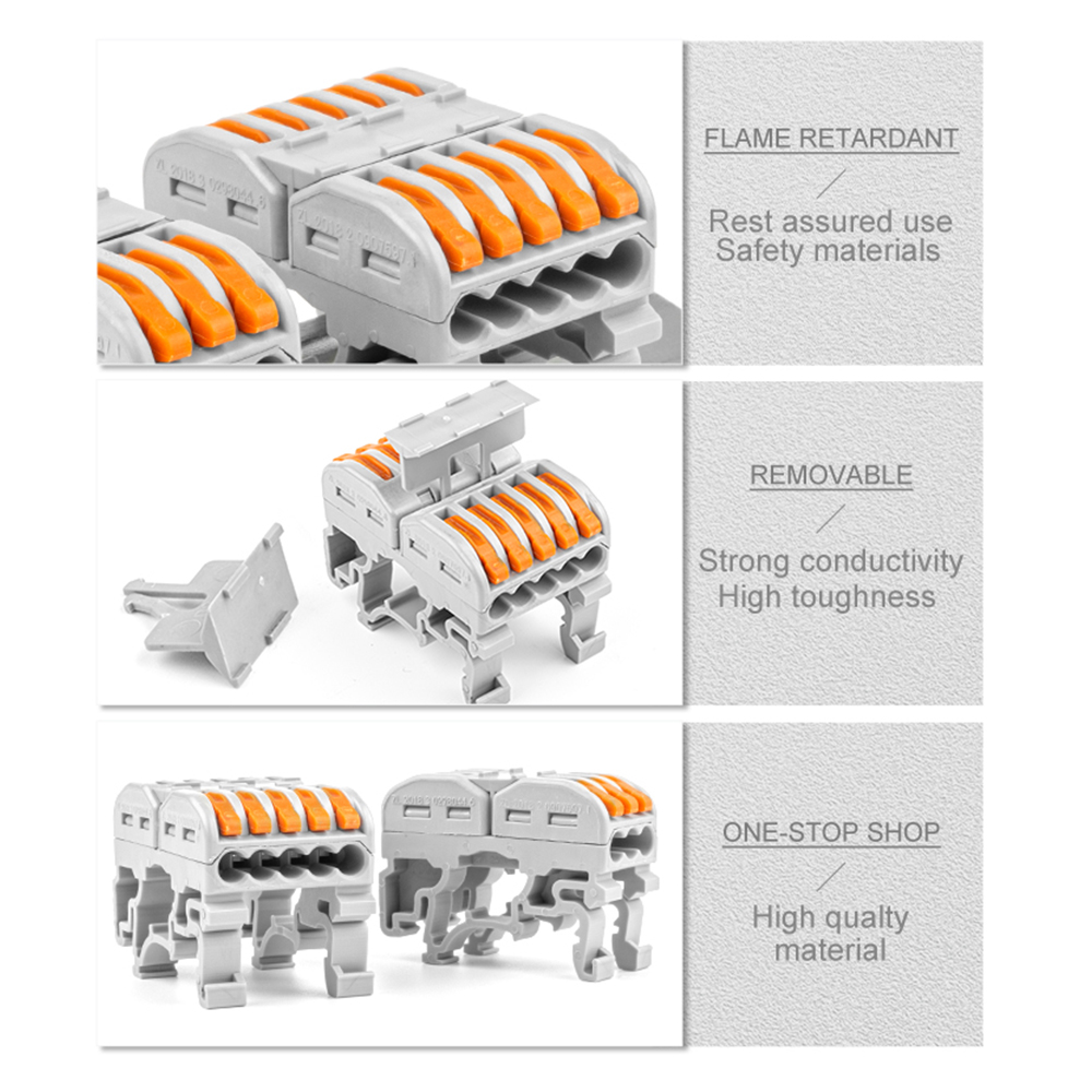 DIN Rail Fast Wire Cable Conne - đánh giá và giá Push Fit Connector