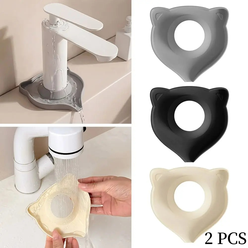2pcs Creative Cat-Shaped Drain - đánh giá và giá Silicone Tap Washer