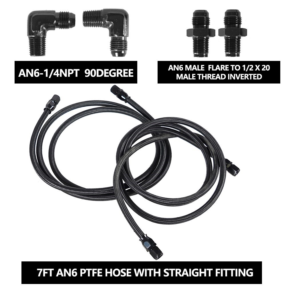 2 X 7Ft AN6 Flexible PTFE Tran - đánh giá và giá Flexible Hose Braided