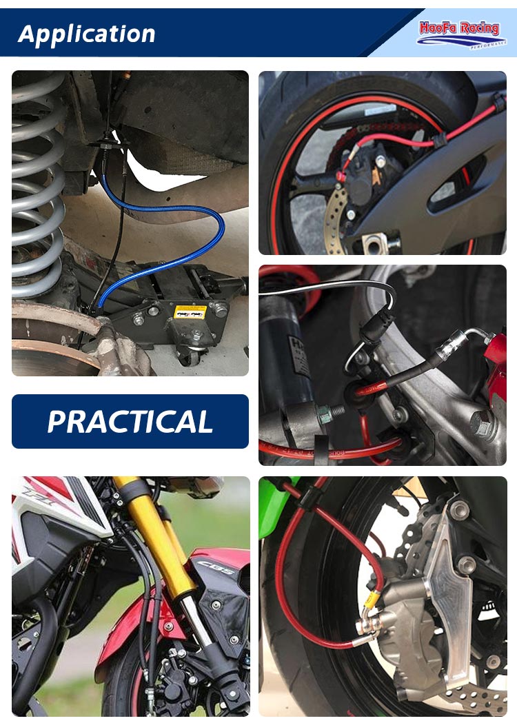 AN3 Motorcycle PTFE Brake Line - đánh giá và giá Flexible Hose Braided
