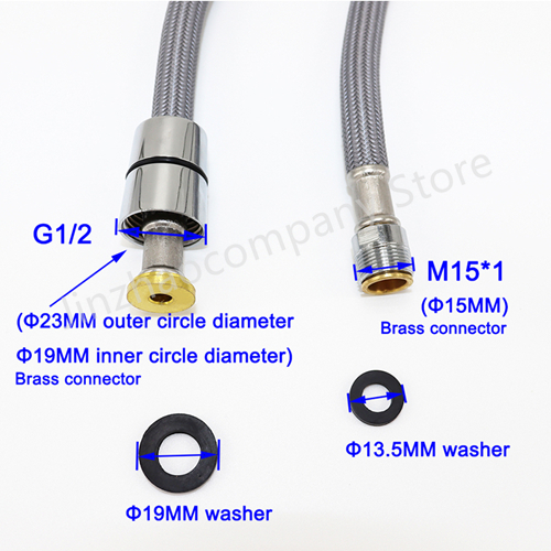 50cm/60cm/85cm/150cm/180cm/300 - đánh giá và giá Flexible Hose Braided