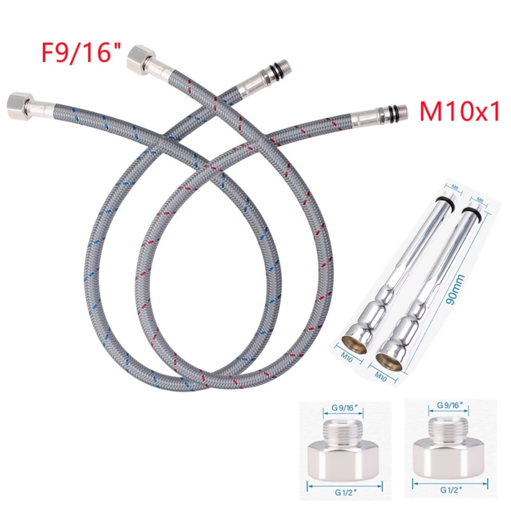 2PCS Flexible Plumbing Pipes G - đánh giá và giá Flexible Hose Braided