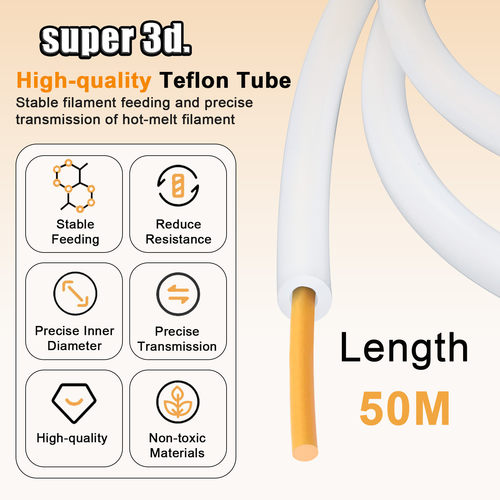 PTFE Tube 3D Printer 2.5mm 4mm - đánh giá và giá Ptfe Tape Thread