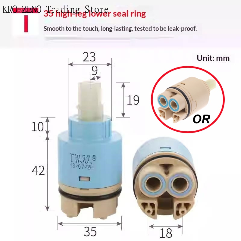1Pcs Plastic Ceramic Cartridge - đánh giá và giá Basin Mixer Cartridge