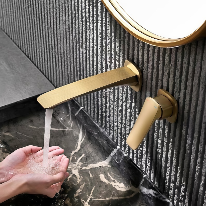 Gold Concealed Bathroom Faucet - đánh giá và giá Basin Mixer Cartridge
