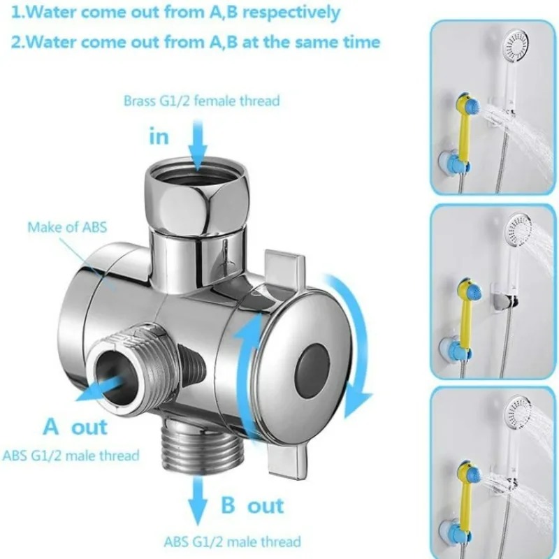  2/3 Way Adjustable Shower Di - đánh giá và giá Shower Valve Cartridge