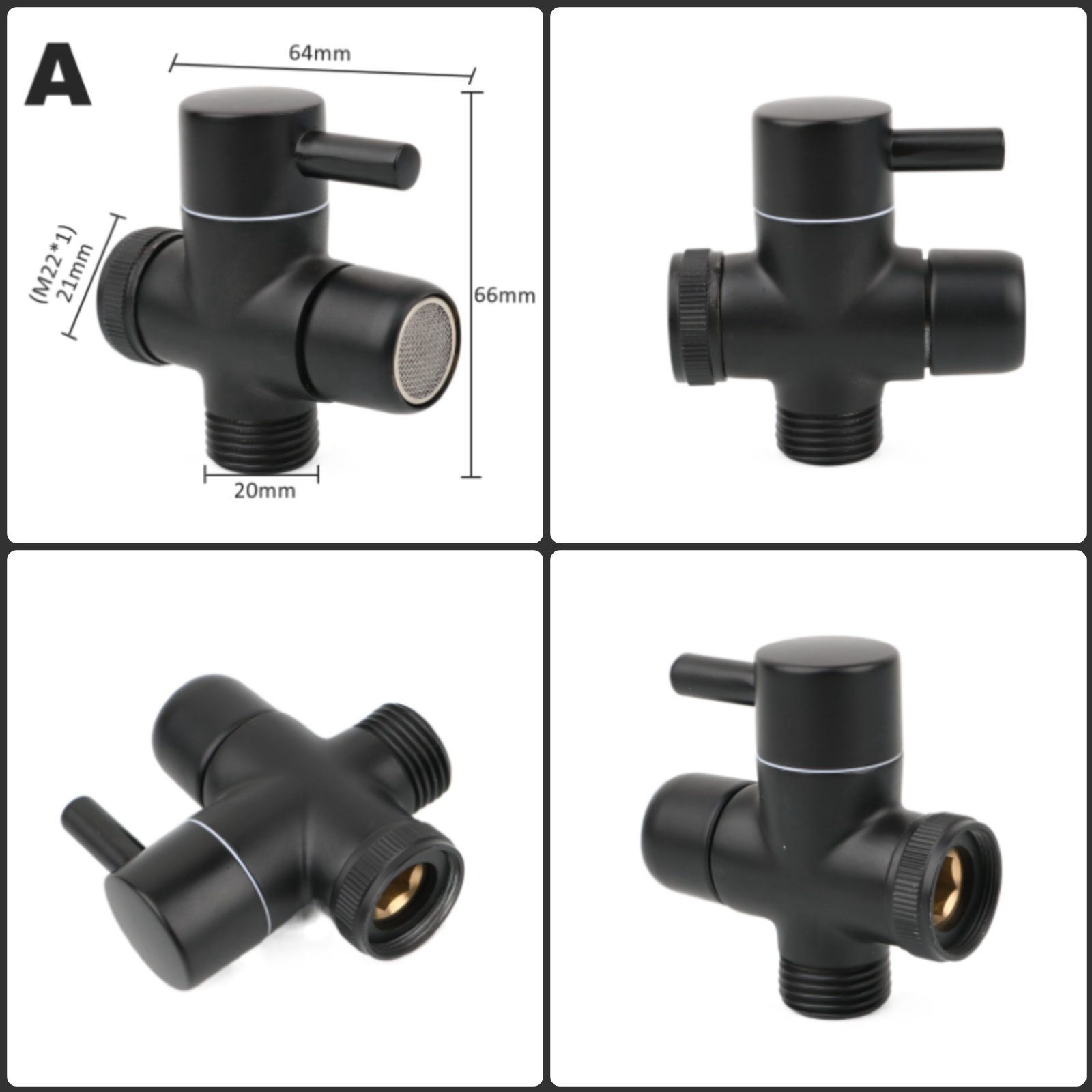 Màu Đen Bằng Đồng Thau Tắm Cán - đánh giá và giá Shower Valve Cartridge