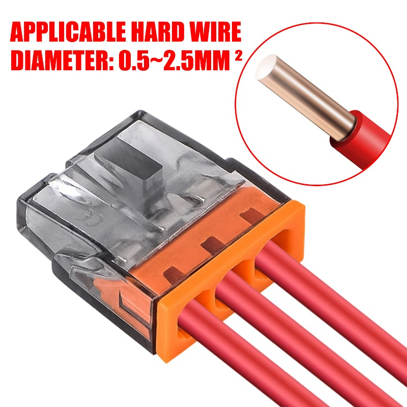 3 Holes Electrical Wire Quick  - đánh giá và giá Push Fit Connector