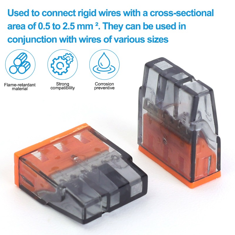 3 Holes Electrical Wire Quick  - đánh giá và giá Push Fit Connector