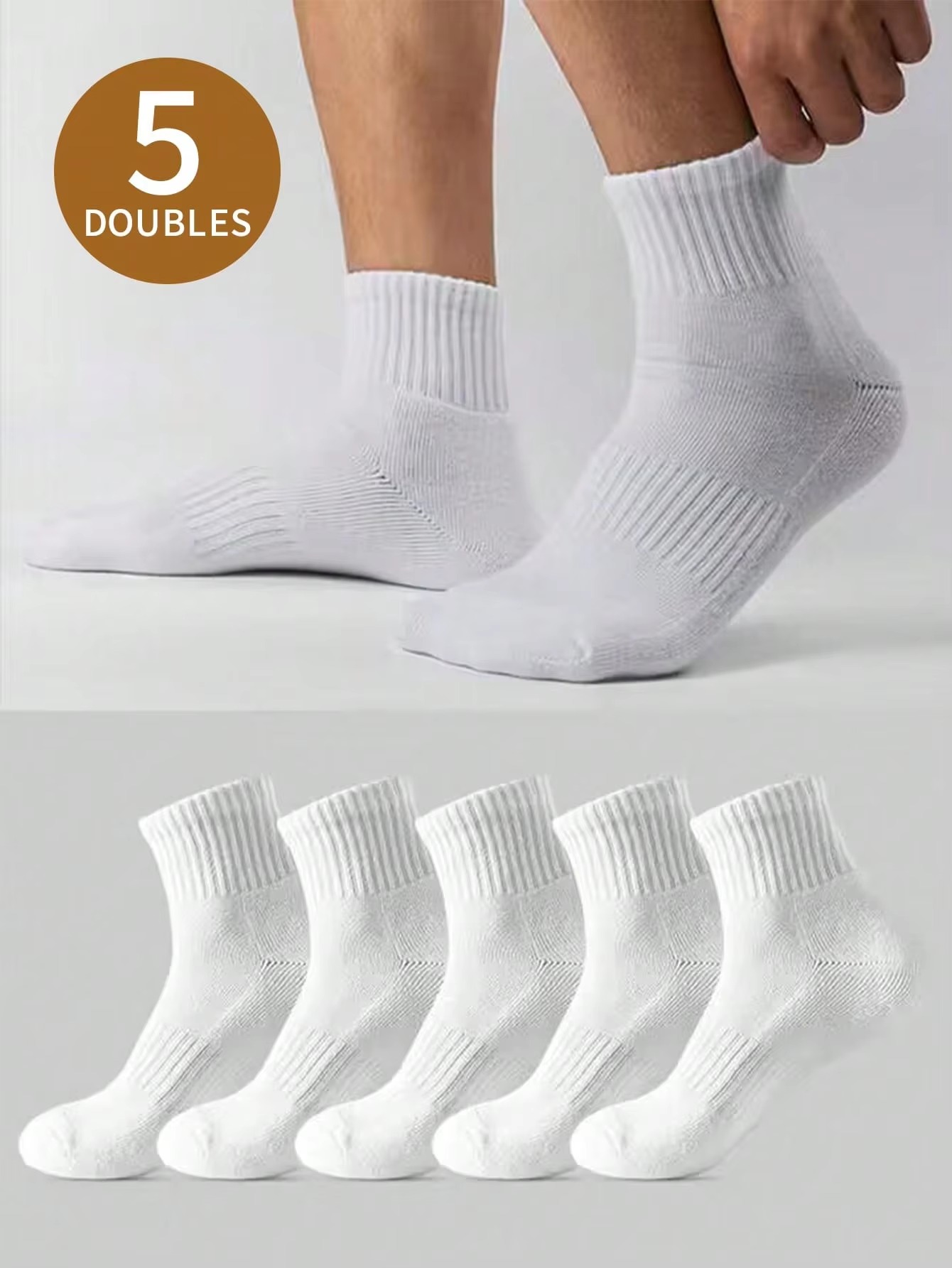 5 Pairs of Men's White Short T - đánh giá và giá Pipe Bending Spring