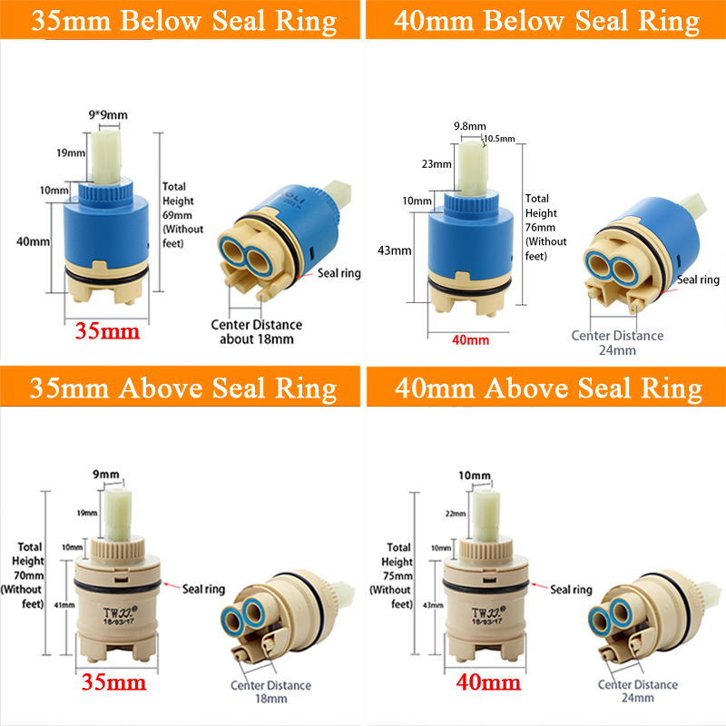 Tập Trộn Cao Ống Van 35 Mm/40  - đánh giá và giá Basin Mixer Cartridge
