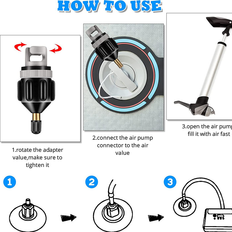 Universal SUP Pump Adapter Inf - đánh giá và giá Float Ball Valve